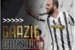 Con esta imagen, Juventus se ha despedido de Higuaín en las redes sociales.