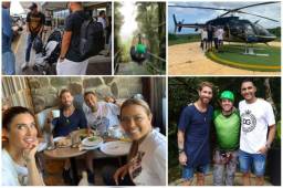 Tras contraer matrimonio, Sergio Ramos y Pilar Rubio viajaron a Costa Rica para disfrutar su luna de miel. El capitán del Real Madrid disfruta junto al tico Keylor Navas. Las imágenes.