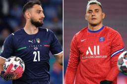 Keylor Navas y Donnarumma lucharán por ser el portero titular del PSG en la temporada 2021-22.