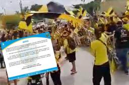 Aficionados del Real España llegaron este miércoles a alentar el equipo antes de enfrentar a Marathón en el clásico sampedrano.