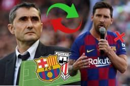 La Liga Española 2019-20 arranca este viernes con el Athletic-Barcelona en San Mamés y esta sería la alineación titular que mandaría Ernesto Valverde... ¡sin Messi!