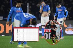 Carrera infartante: Napoli se deja remontar ante Atalanta y el Milan es el nuevo líder en la Serie A