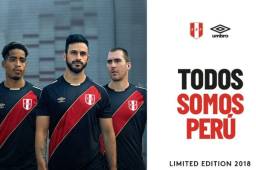 La selección de Perú exhibe nueva camisa conmemorativa para el Mundial de Rusia 2018.