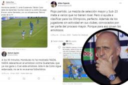 Honduras ha sido criticada tras perder ante Guatemala en Ciudad de Guatemala y Fabián Coito está en el ojo del huracán, repasaremos algunos comentarios que se dieron en redes sociales donde se tilda de culpable al técnico de la Bicolor, algunos incluso piden su salida.