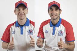 Cristian Maidana y Matías Garrido seguirán con el Olimpia por un año más. Fotos: Olimpia.