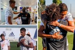Raphael Varane sorprendió al llegar a las instalaciones del Real Madrid para despedirse de sus compañeros y de Florentino Pérez.