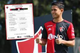 Cristian Cálix recibió su primera convocatoria con el Atlas de México.