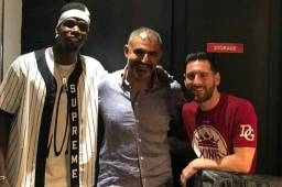 Paul Pogba y Lionel Messi se saludaron y compartieron varios minutos.