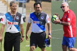 Carlos Restrepo, Nahún Espinoza y Manuel Keosseián no pudieron ganar un título con el Olimpia.