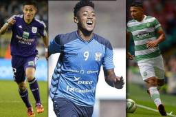 Los legionarios hondureños de Europa, Andy Najar del Anderlecht, Choco Lozano del Tenerife y Emilio Izaguirre del Celtic estarán sin actividad. Fotos DIEZ