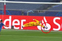 Keylor Navas hizo dos atajadas de lujo en la primera parte del PSG-Atalanta.