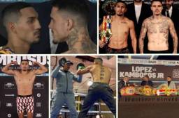 ¡Tremenda tensión la que han impuesto Teófimo López y George Kambosos previo a su combate a disputarse este sábado en el Madison Square Garden! Estas son las imágenes que han dejado los protagonistas en las conferencias, entrenamientos y pesajes.