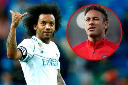 Marcelo le dio la bienvenido a Neymar en el Real Madrid.