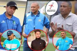 Estos son los hombres protagonistas en la Liga de Ascenso de Honduras. Hay un extranjero, la mayoría fueron exjugadores y los equipos grandes tienen equipazos y técnicos que ya dirigieron en primera.