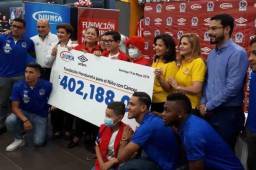 Importante donativo hizo el Club Olimpia a la Fundación Hondureña para el Niño con Cáncer.