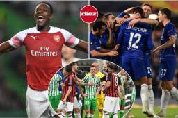Arsenal y Chelsea siguen por la senda del triunfo mientras que el Milan decepciona en la Europa League.