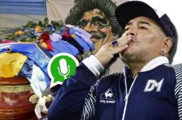 Maradona envió un último audio en el que le pedió al esposo de Verónica Ojeda que los cuidara mucho.