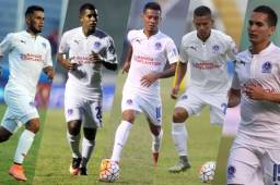 Los volantes del Olimpia, Alexander López, Óscar Salas, Bayron Méndez, Bryan Moya y Marcelo Canales son el talento en el mediocampo del León.