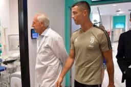 El portugués Cristiano Ronaldo sigue siendo duda a un día del Juventus-Barcelona.