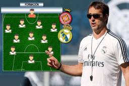 El Real Madrid visitará el domingo el Estadi Municipal de Montilivi para enfrentar al Girona del hondureño Anthony 'Choco' Lozano. Julen Lopetegui presentaría novedades en su once.