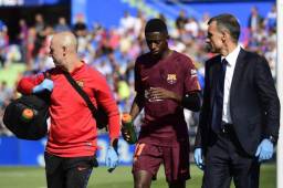 El jugador del Barcelona se lesionó ante el Getafe por la cuarta fecha de la Liga de España.