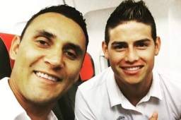 Keylor Navas y James Rodríguez siempre han mostraso su buena amistad en redes sociales.