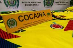 Unas 14 camisetas de la selección colombiana portaban cocaína con dirección a Holanda.
