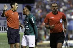 Los árbitros Raúl Castro y Melvin Matamoros, pitarán los clásicos de San Pedro Sula y Tegucigalpa. Fotos archivo