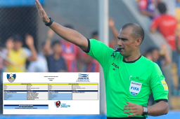 Óscar Moncada, el árbitro elegido para pitar la final de ida entre Olimpia y Real España el domingo en el Nacional