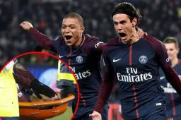 Mbappé y Cavani marcaron para el PSG y Neymar salió lesionado.