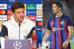 Thomas Müller aseguró que Lewandowski no les dio motivo para marcharse del Bayern Múnich.