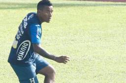 Luis Garrido en pleno entrenamiento con Honduras este jueves.