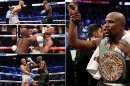 Floyd Mayweather drrotó a Conor McGregor por nocaut y llegó a su triunfo 50 en el boxeo.