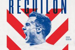 Así presentó el Atlético de Madrid a su nuevo jugador, Sergio Reguilón, exfutbolista de la cantera del Real Madrid.