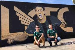 El mural de Carlos Vela realizado por artistas mexicanos radicados en los Estados Unidos.