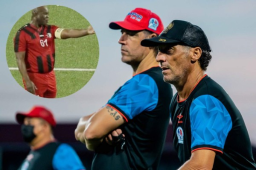 El cuerpo técnico del Olimpia no dejó pasar por alto y comentó el momento de cómo se enteraron del ingreso del dueño del Inter Moengotapoe.