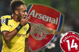 Aubameyang llegaría a Londres para jugar con el Arsenal.