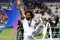 Marcelo no pudo contener las lágrimas tras ganar su quinta Champions con el Real Madrid.