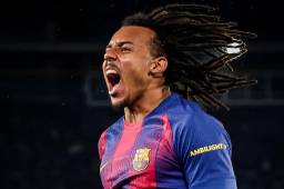 Gracias a un doblete de Koundé, Barcelona triunfa ante un aguerrido Eintracht Frankfurt en la Champions League