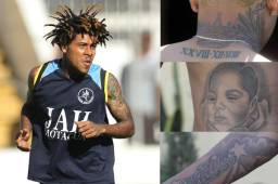El defensor Henry Figueroa ha sido confirmado como nuevo jugador de la Liga Alajuelense de Costa Rica y su historia está contada en sus tatuajes.
