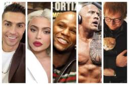 En la lista destacan personalidades como Cristiano Ronaldo, Kylie Jenner y Dwayne Johnson. No te pierdas las millonadas que recibieron.