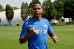 El catracho Rigoberto Ribas este día en una de las sesiones de entrenamiento con el Inter de Milán