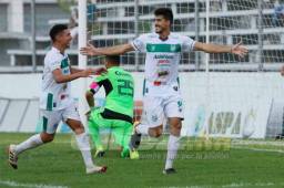 El argentino Bruno Volpi celebra el gol anotado ante el Motagua.