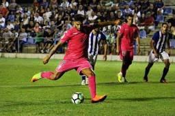 Jona Mejía anotó el tercer gol del Córdoba ante el Écija Balompié.