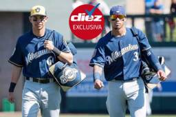 El beisbolista hondureño Mauricio Dubón habla de lo que es su pretemporada con los Cerveceros de Milwaukee y su posible debut en las Grandes Ligas. Foto cortesía