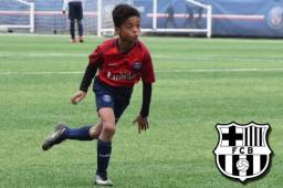 Shane Kluivert fichó por las inferiores del Barcelona, procedente del PSG.