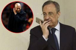Florentino Pérez estaría estudiando la posibilidad de destituir a Zidane debido a los malos resultados.
