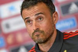 Luis Enrique durante la rueda de prensa previo al partido contra Croacia.