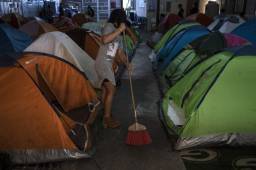 En la Casa del Migrante de Ciudad Juárez, Chihuahua, también fronteriza con Estados Unidos, el ingreso se restringió. Foto AFP
