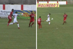 Carlos Pineda anota un golazo y de esa menera se estrena en el presente torneo Apertura con la camisa del Olimpia.